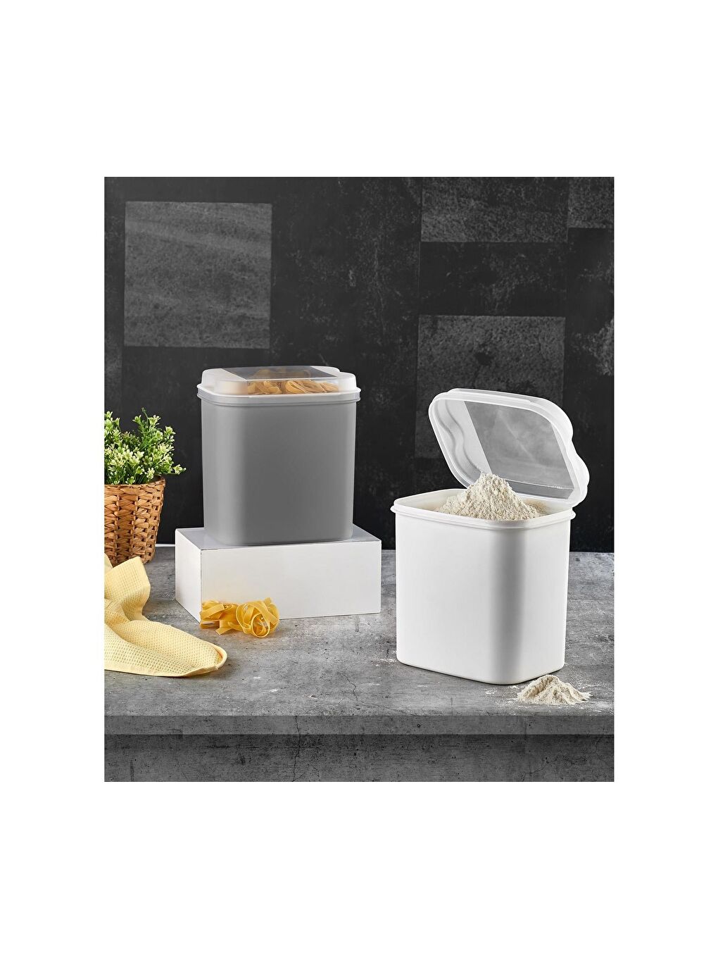 Beyaz VP-033 Masal 4500ml 4.5 Litre Saklama Kabı-1