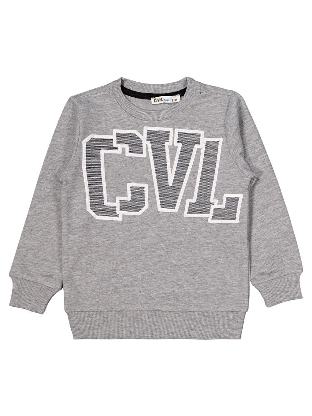 Gri Boys Cvl Baskılı 2-5 Yaş Takım-2