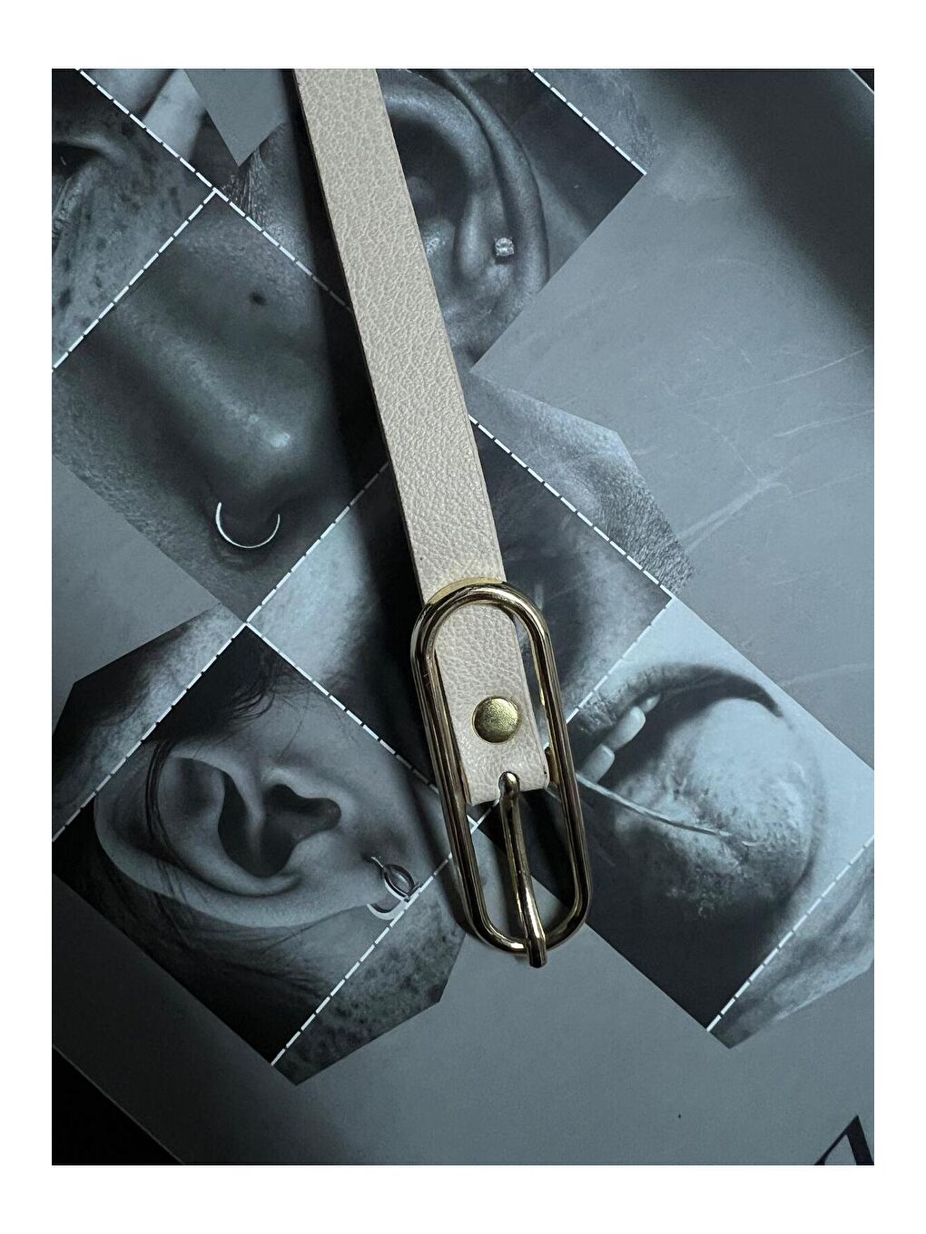 Uzun Tokalı Bej İnce Kadın Kemeri Ceket Kemeri, Gömlek Kemeri, Elbise Kemeri KMR003 BEJ-6