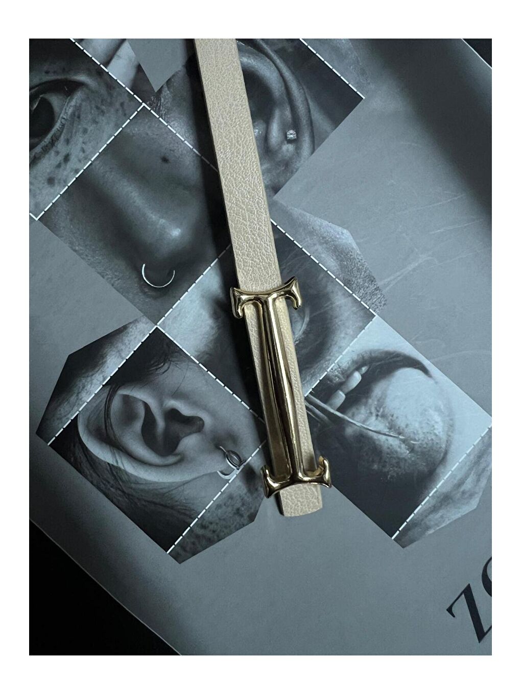 Uzun Tokalı Bej İnce Kadın Kemeri Ceket Kemeri, Gömlek Kemeri, Elbise Kemeri KMR004 BEJ-6