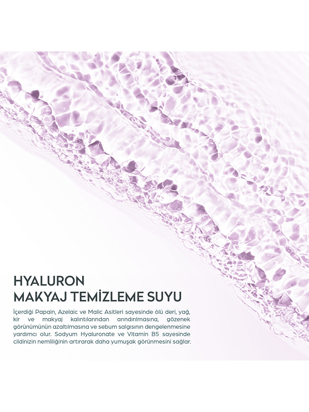 DERMOKIL DERMOKİL Cilt Tonu Eşitleyici Hyaluron Micellar Makyaj Temizleme Suyu 400 ml - 1