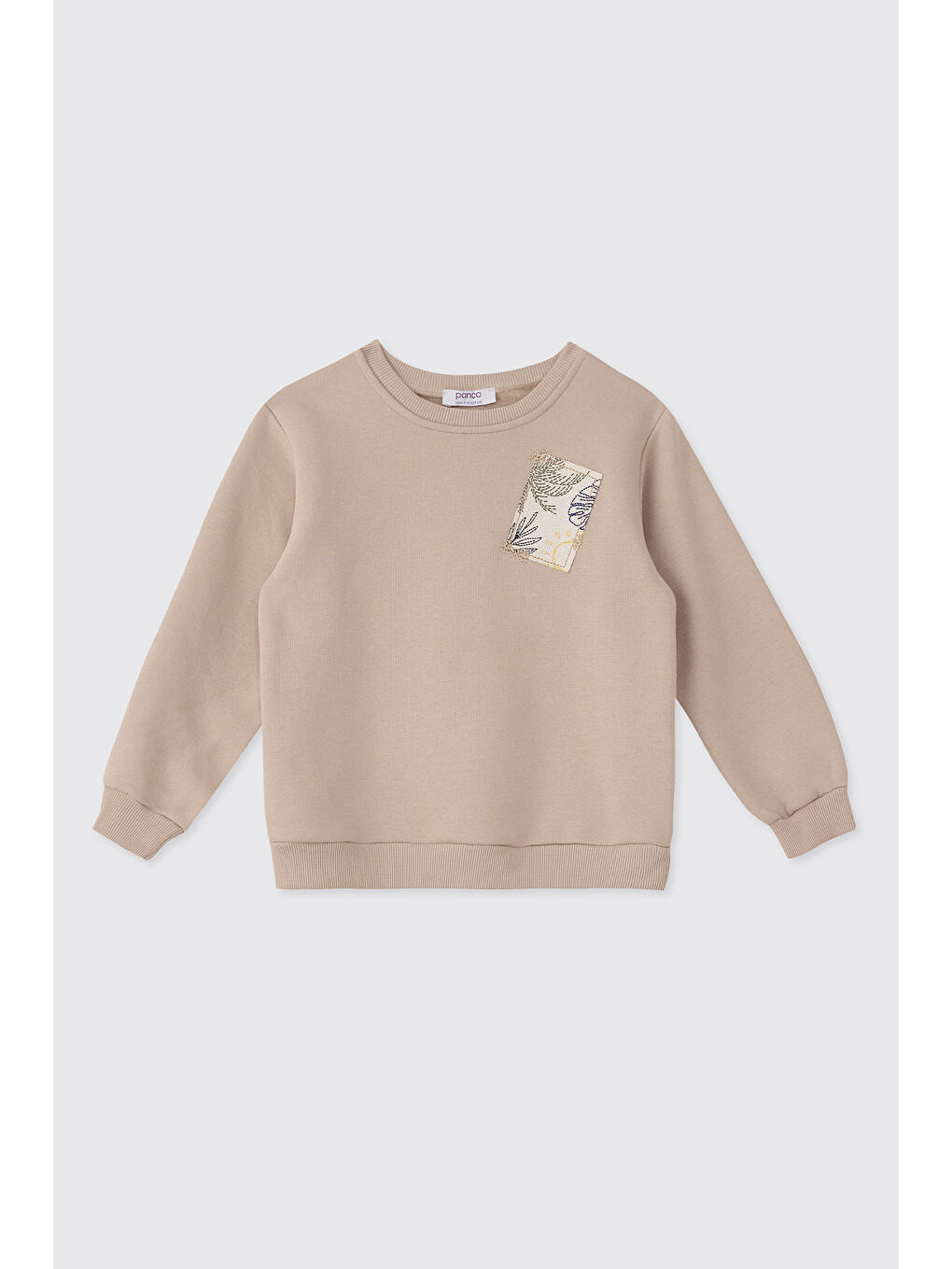 Kahverengi Kız Çocuk Sütlü Kahve Sweatshirt