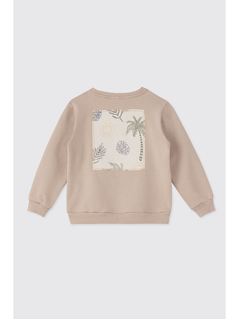 Kahverengi Kız Çocuk Sütlü Kahve Sweatshirt-1