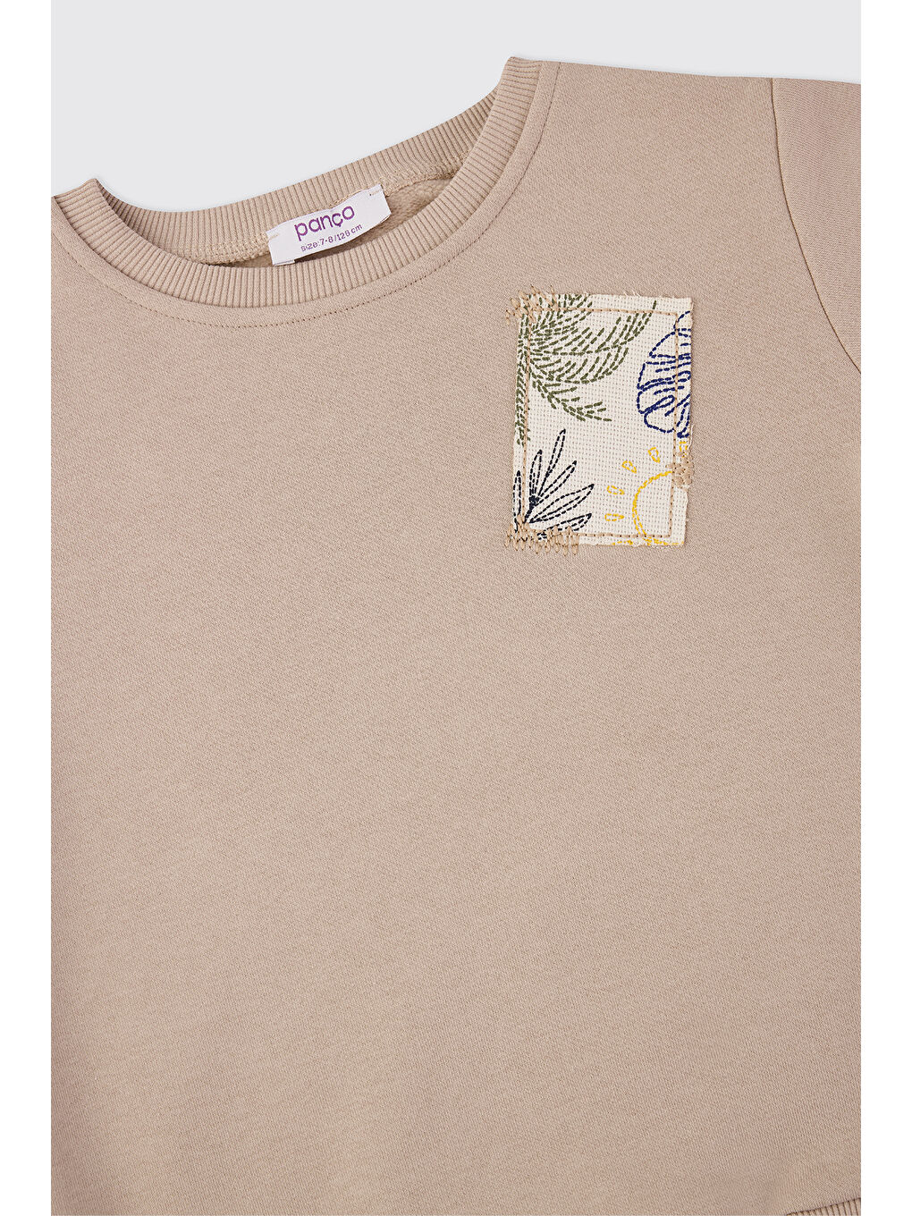 Kahverengi Kız Çocuk Sütlü Kahve Sweatshirt-2