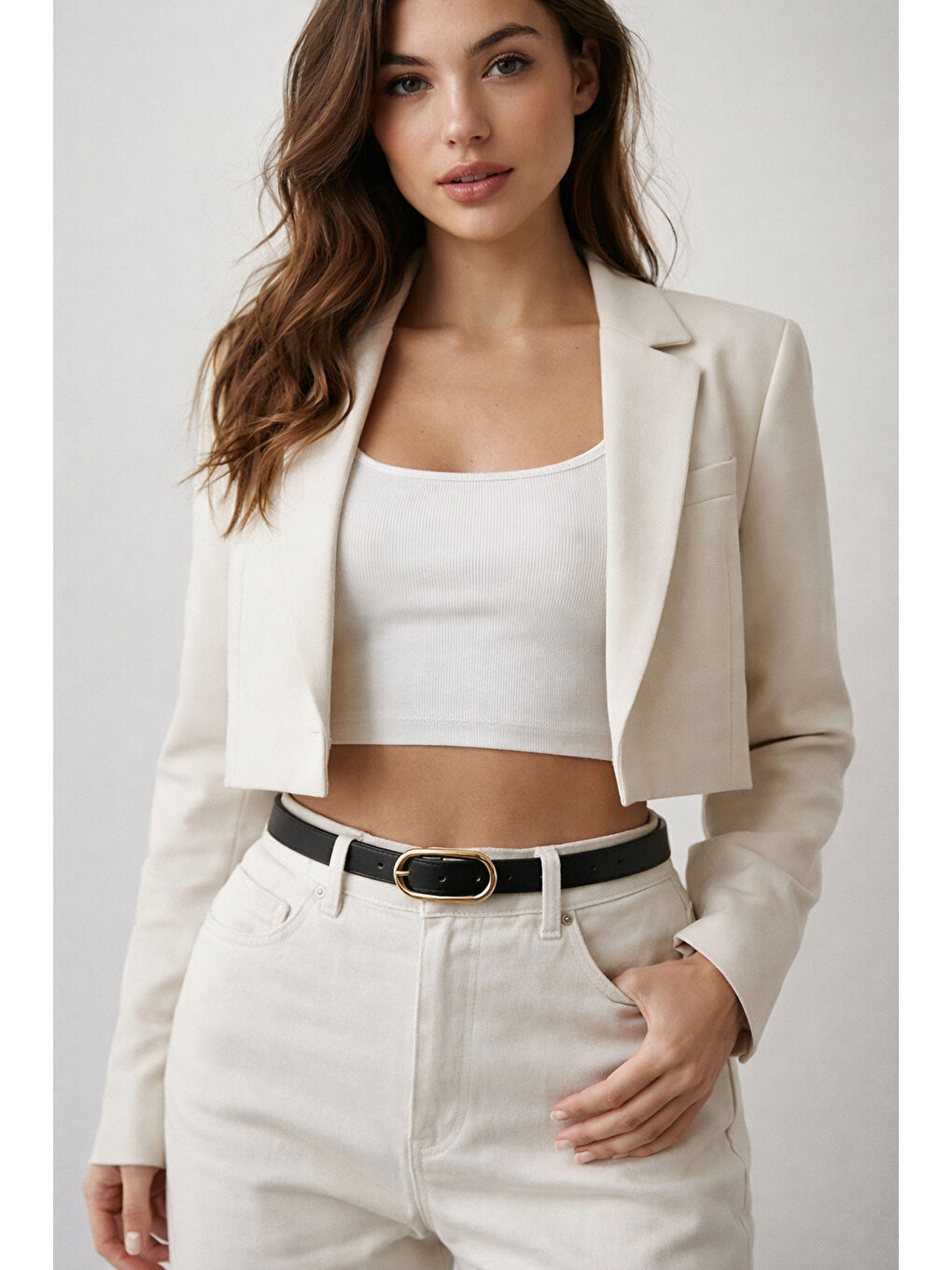 Uzun Tokalı Siyah İnce Kadın Kemeri Ceket Kemeri, Gömlek Kemeri, Elbise Kemeri KMR003 SIYAH-1