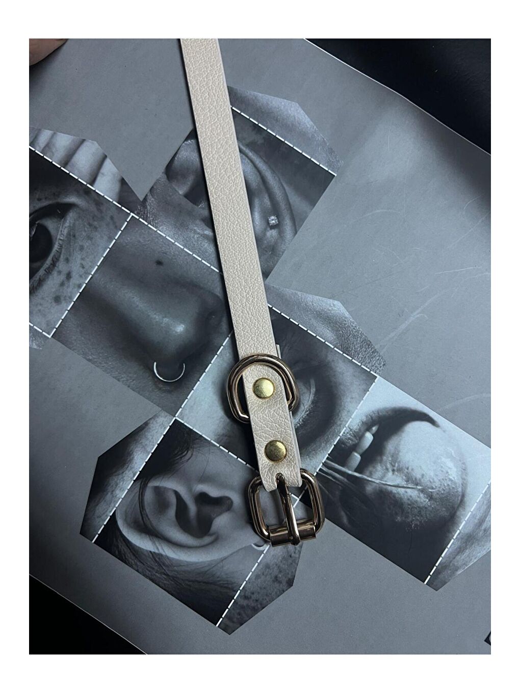 Kare Tokalı Bej İnce Kadın Kemeri Ceket Kemeri, Gömlek Kemeri, Elbise Kemeri KMR002 BEJ-4