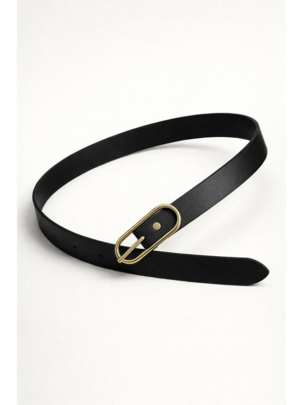 Uzun Tokalı Siyah İnce Kadın Kemeri Ceket Kemeri, Gömlek Kemeri, Elbise Kemeri KMR003 SIYAH-5