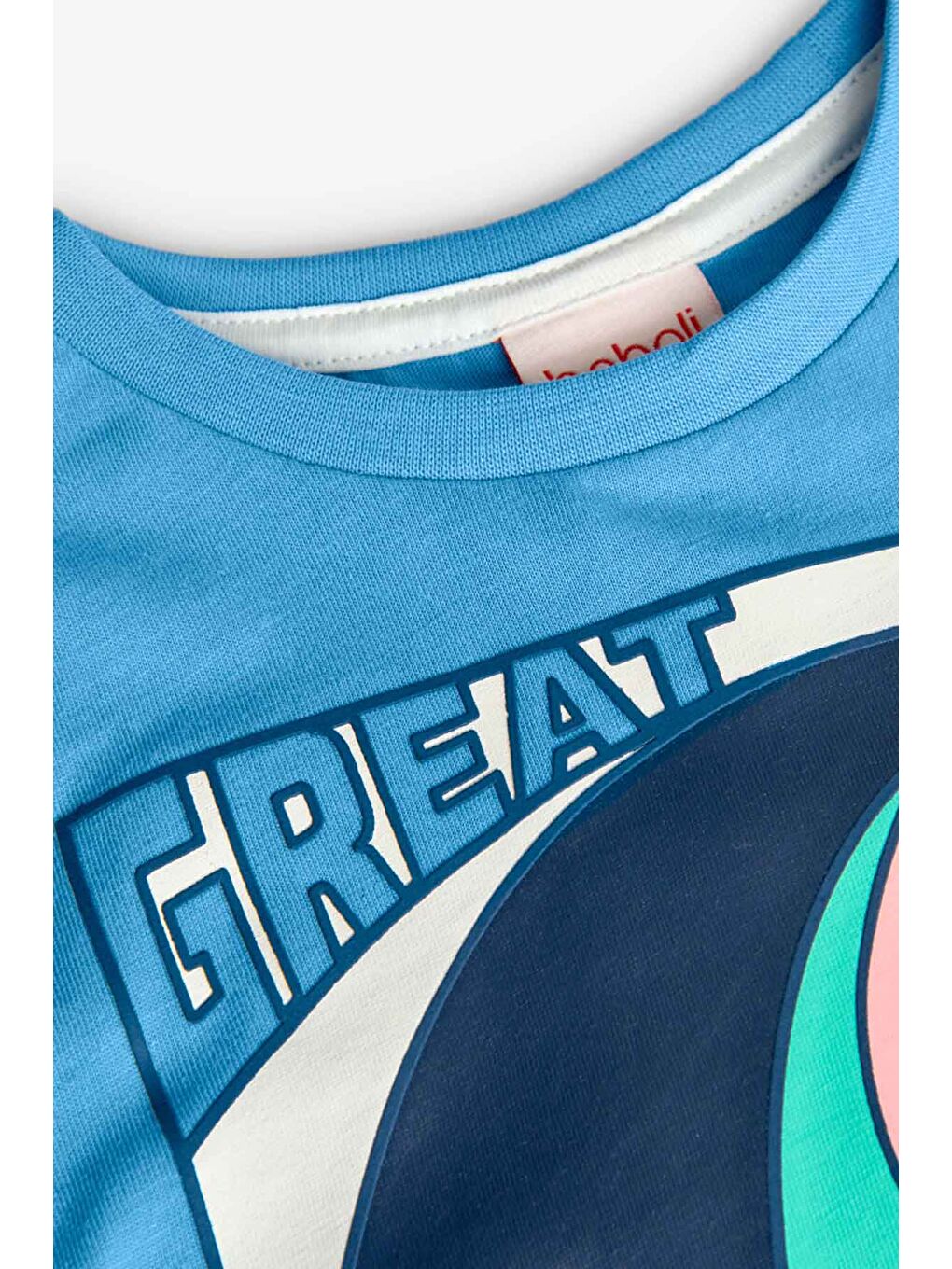 Mavi Wave Baskılı Erkek Çocuk Tişört-3