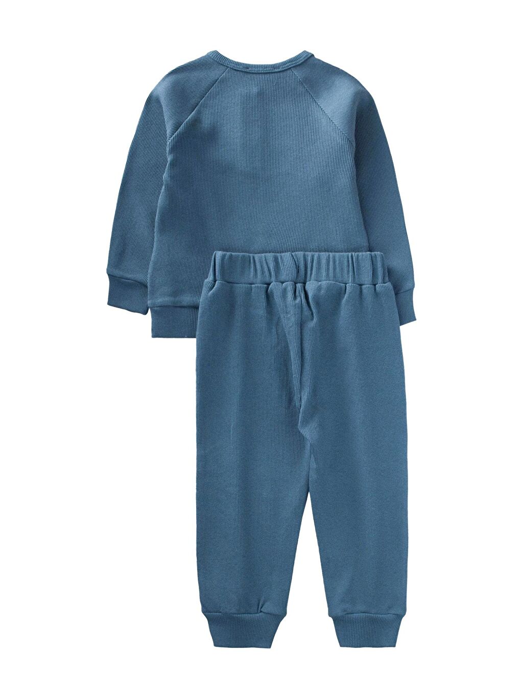 Reglan Kol Patlı Erkek Basıc Takım 1-8 Yaş Mavi Melanj-1