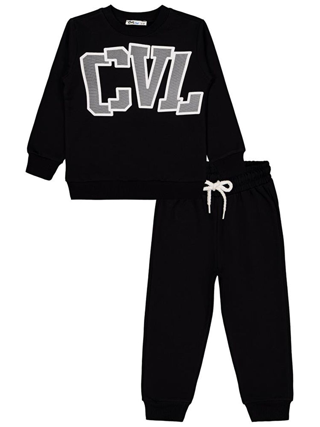 Siyah Boys Cvl Baskılı 2-5 Yaş Takım-1