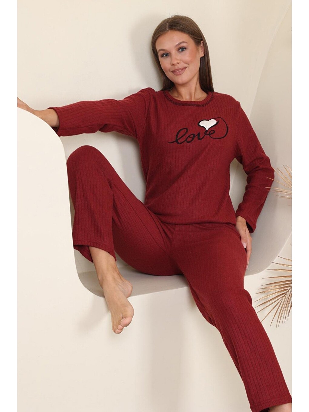 Mürdüm Magic Baskılı Büyük Beden Pijama Takımı-1