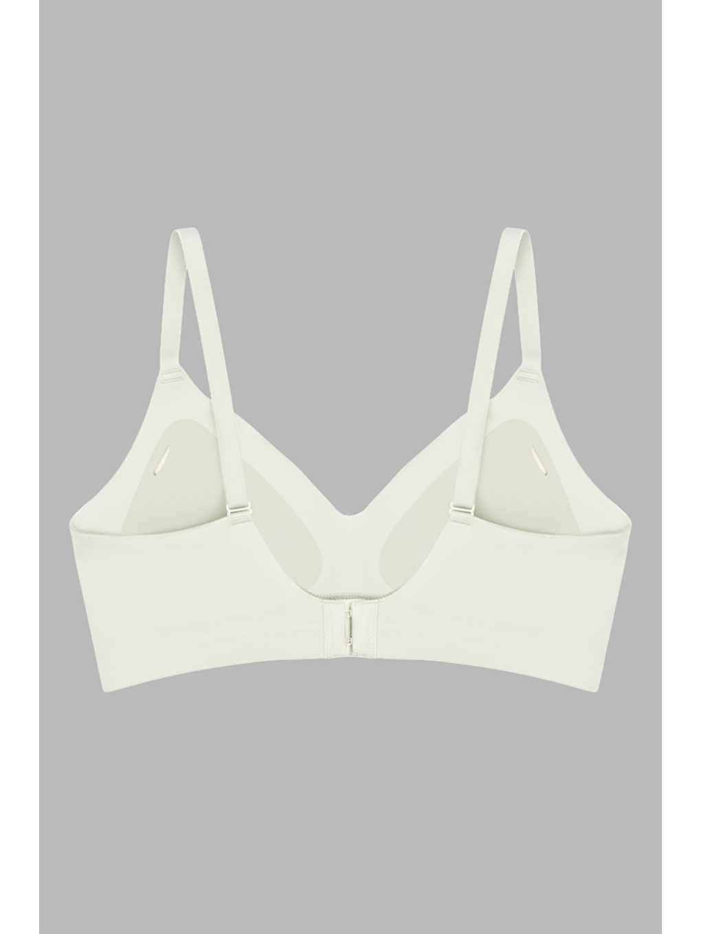 Ekru Seamless Bra - Air | Krem Lazer Kesim Dikişsiz Dalga Şerit Detaylı Balensiz Kadın Sütyen-1
