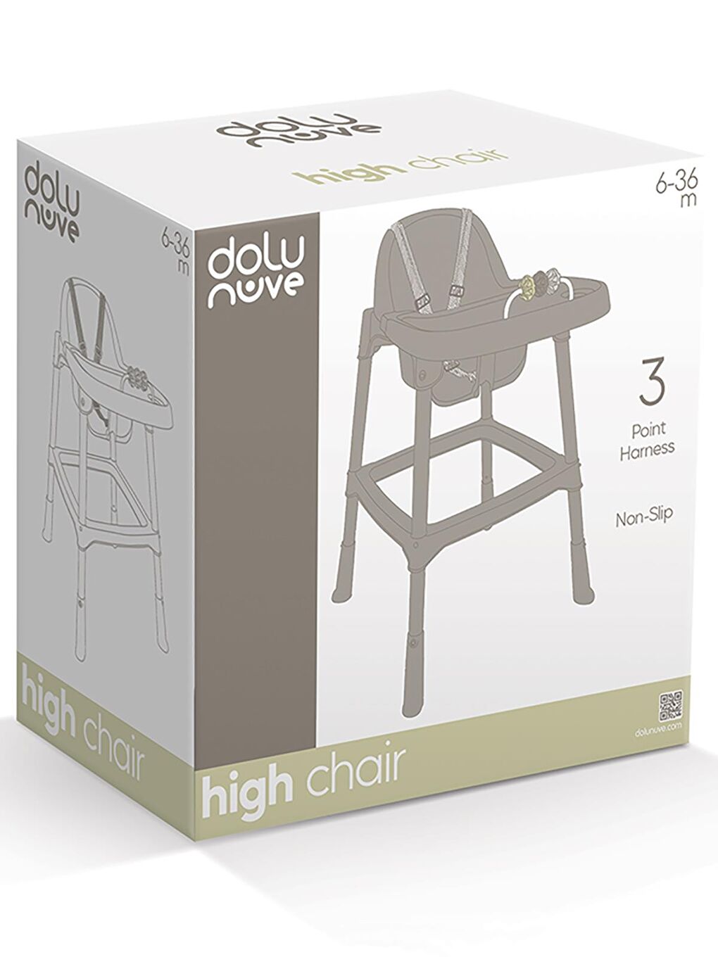 Nuve Pratik Mama Sandalyesi - Gri-1