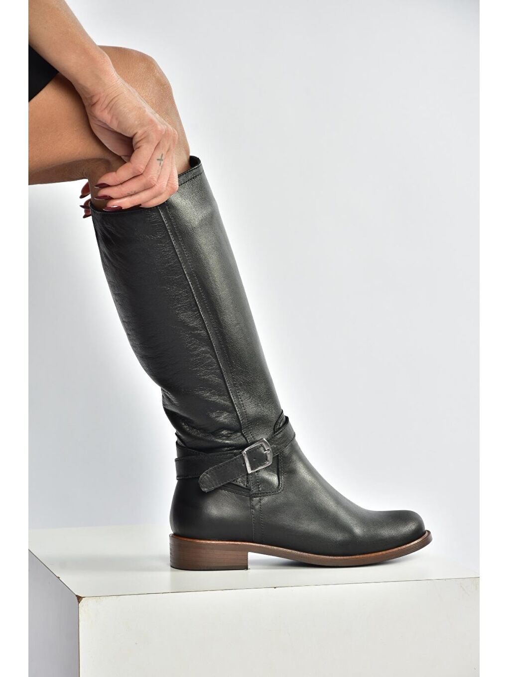 Siyah Kadın Çizme V398750603-2