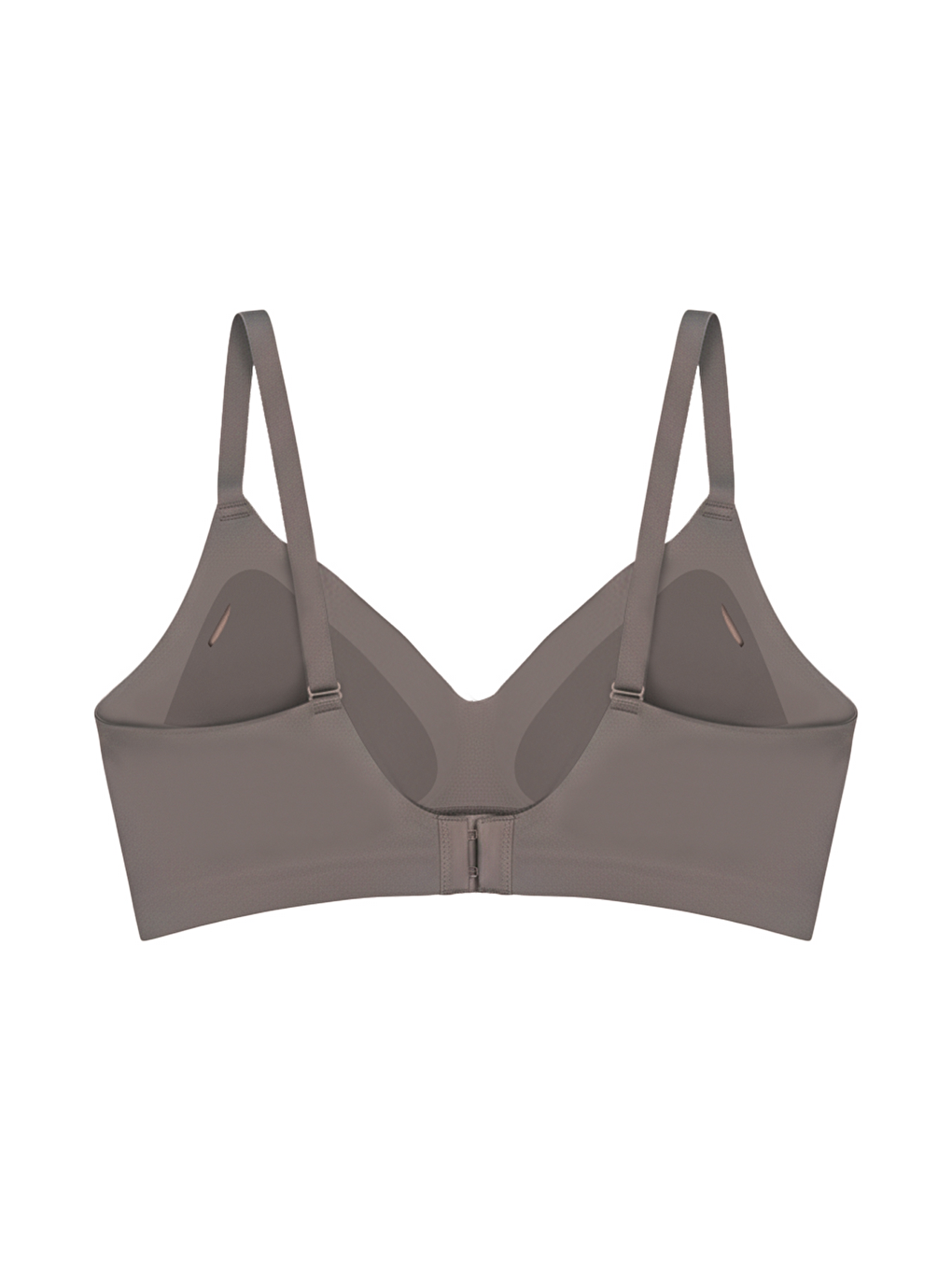Seamless Bra - Air | Kahverengi Lazer Kesim Dikişsiz Dalga Şerit Detaylı Balensiz Kadın Sütyen-1