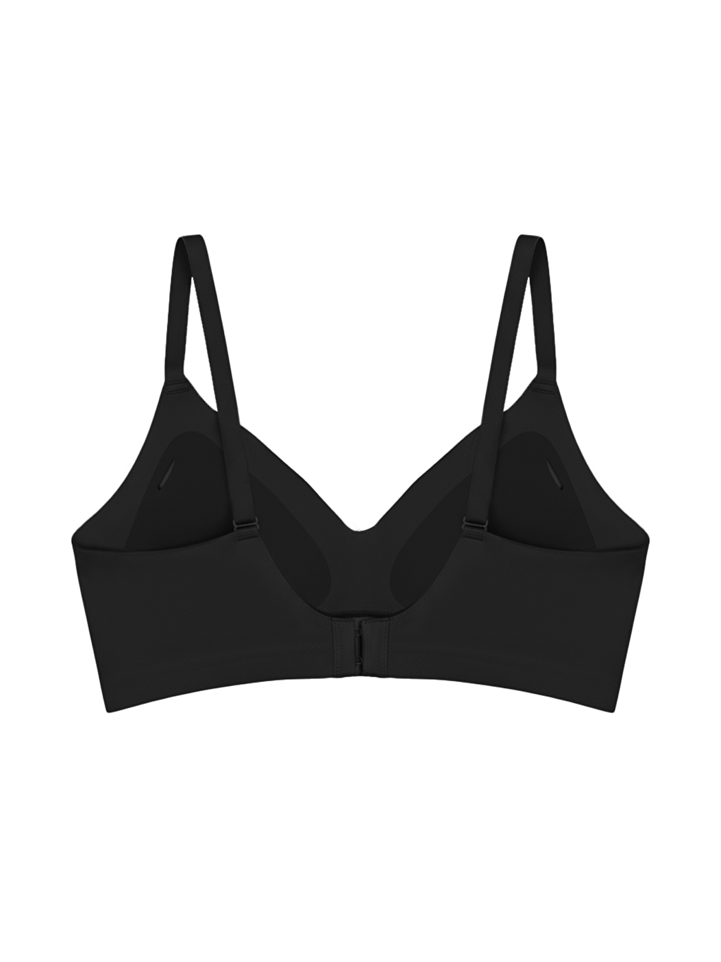 Seamless Bra - Air | Siyah Lazer Kesim Dikişsiz Dalga Şerit Detaylı Balensiz Kadın Sütyen-1