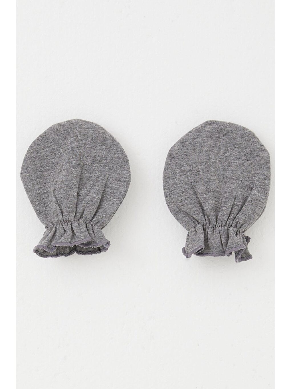 Yenidoğan Bebek Eldiven Basic Koyu Gri Melanj (7 X 9 Cm)