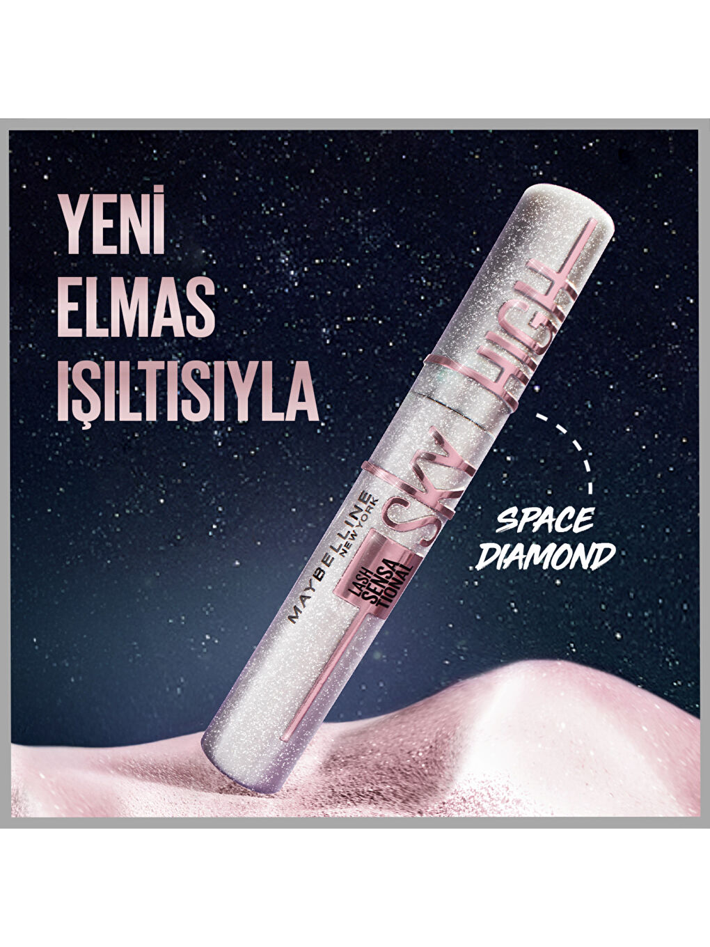 Space Diamond Elmas Işıltılı Maskara-2