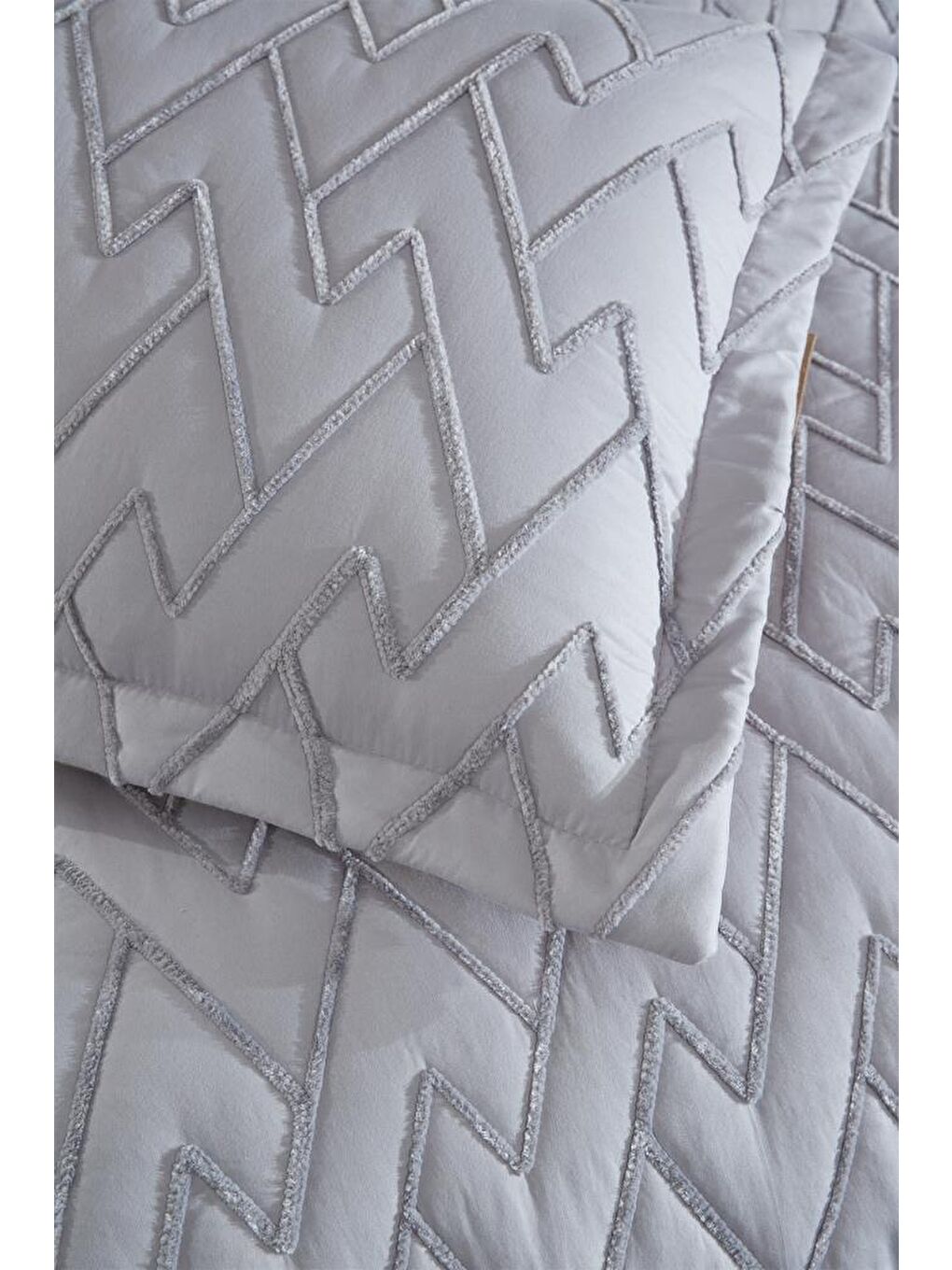 Maria Kapitoneli Çift Kişilik Yatak Örtüsü 230x240 Gri-5