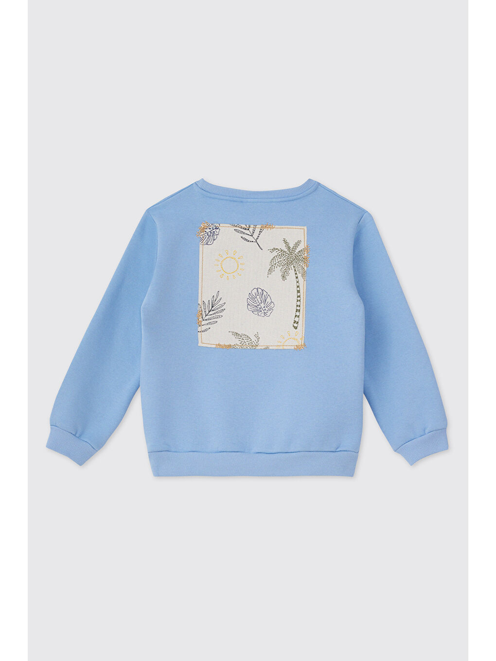 Kız Çocuk Mavi Sweatshirt-1