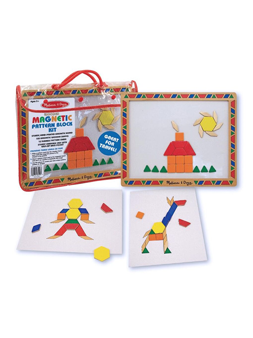 Melissa and Doug Karışık Ahşap Mıknatıslı Tahta - Şekiller - 1