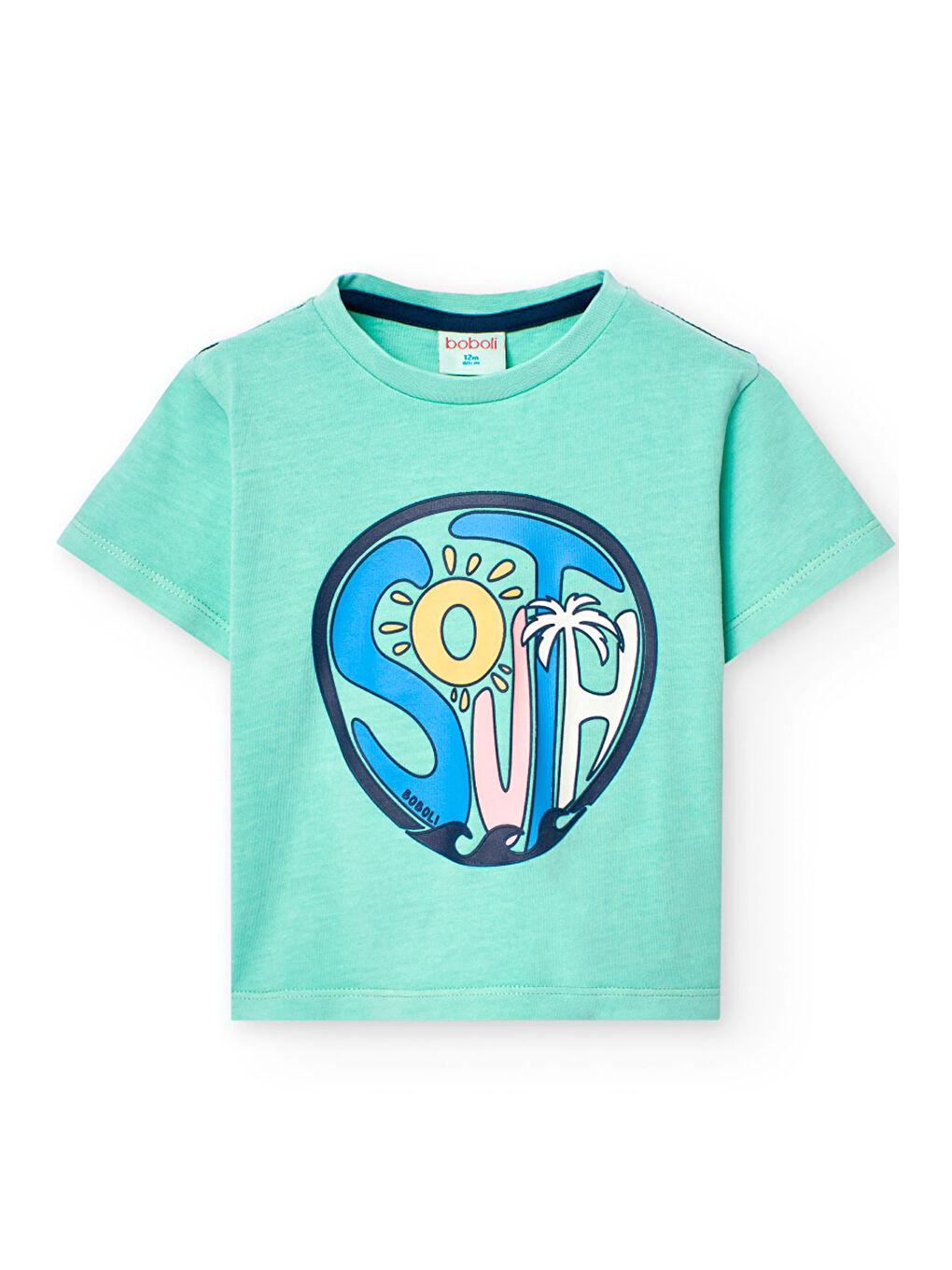 Yeşil South Baskılı Erkek Çocuk Tişört