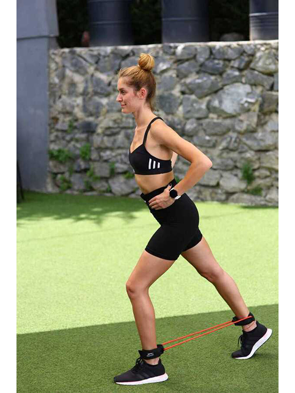 Lateral Resistor Ankle Strap Medium Unisex Siyah / Kırmızı Pilates Aksesuarları-2
