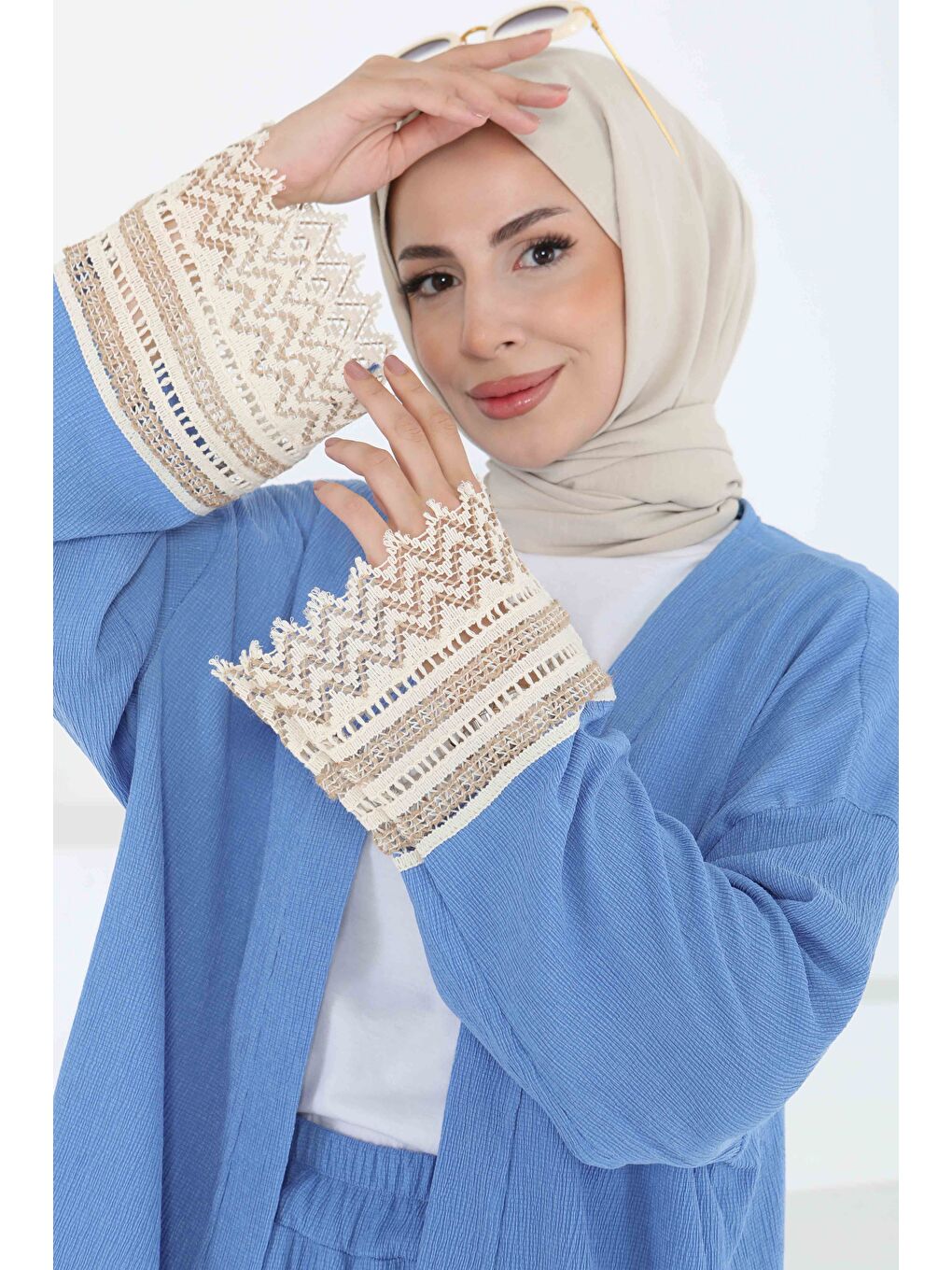 Kimono İkili Takım Mavi - 27242-4