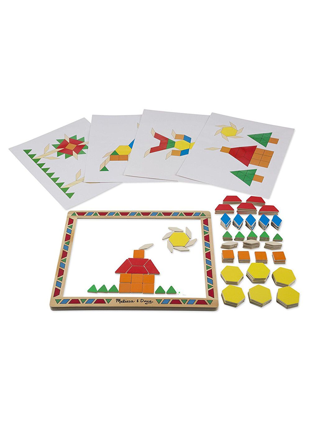 Melissa and Doug Karışık Ahşap Mıknatıslı Tahta - Şekiller - 2