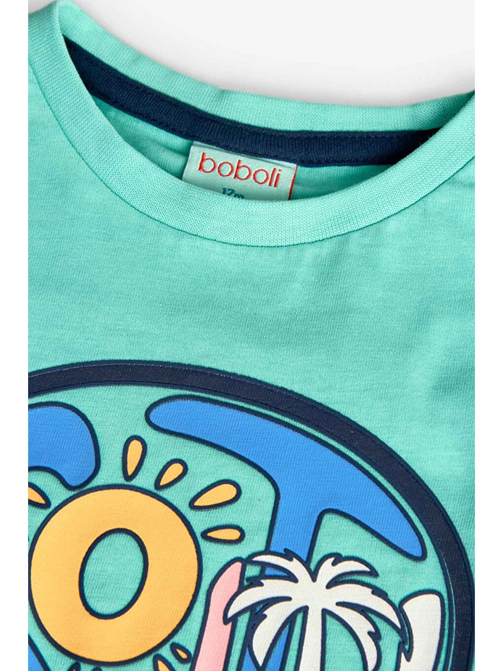 Yeşil South Baskılı Erkek Çocuk Tişört-2