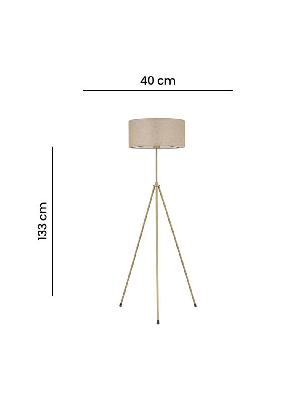 Piramit Metal Lambader - Antik Ayak / Sütlü Kahverengi Başlık-3