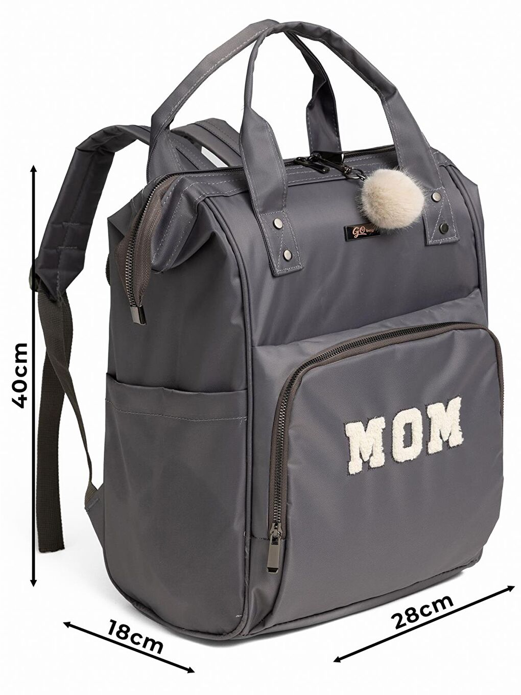 Go Bag Zeina Anne Bebek Bakım Çantası - Gri-2