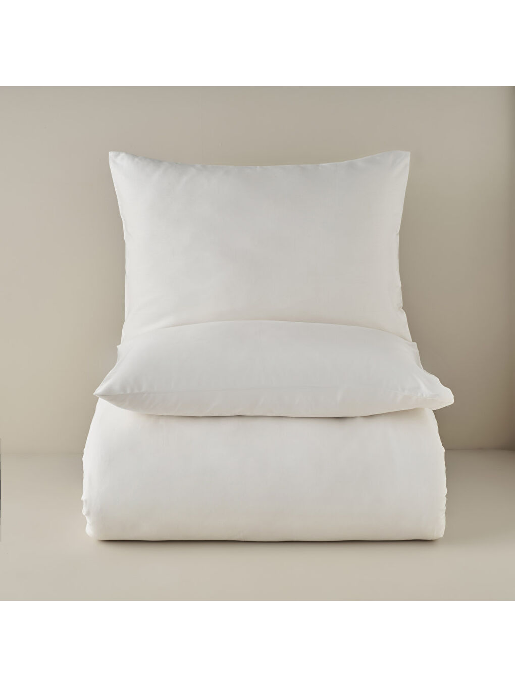 %100 Pamuk Saten Supreme Basic Super King Size Nevresim Seti Beyaz (260x240 cm)-3