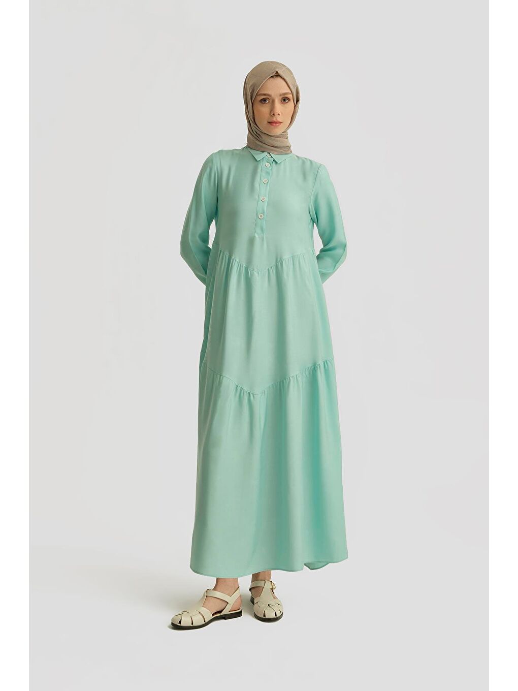 Yeşil Elbise 25Yh9666 Mint