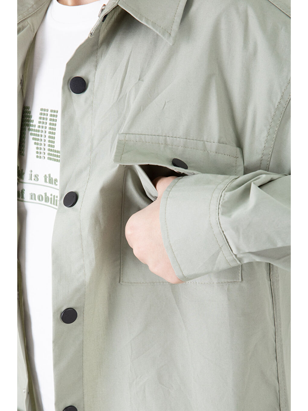 Haki Gömlek Tişörtlü Erkek Çocuk 2'li Takım 20127-2