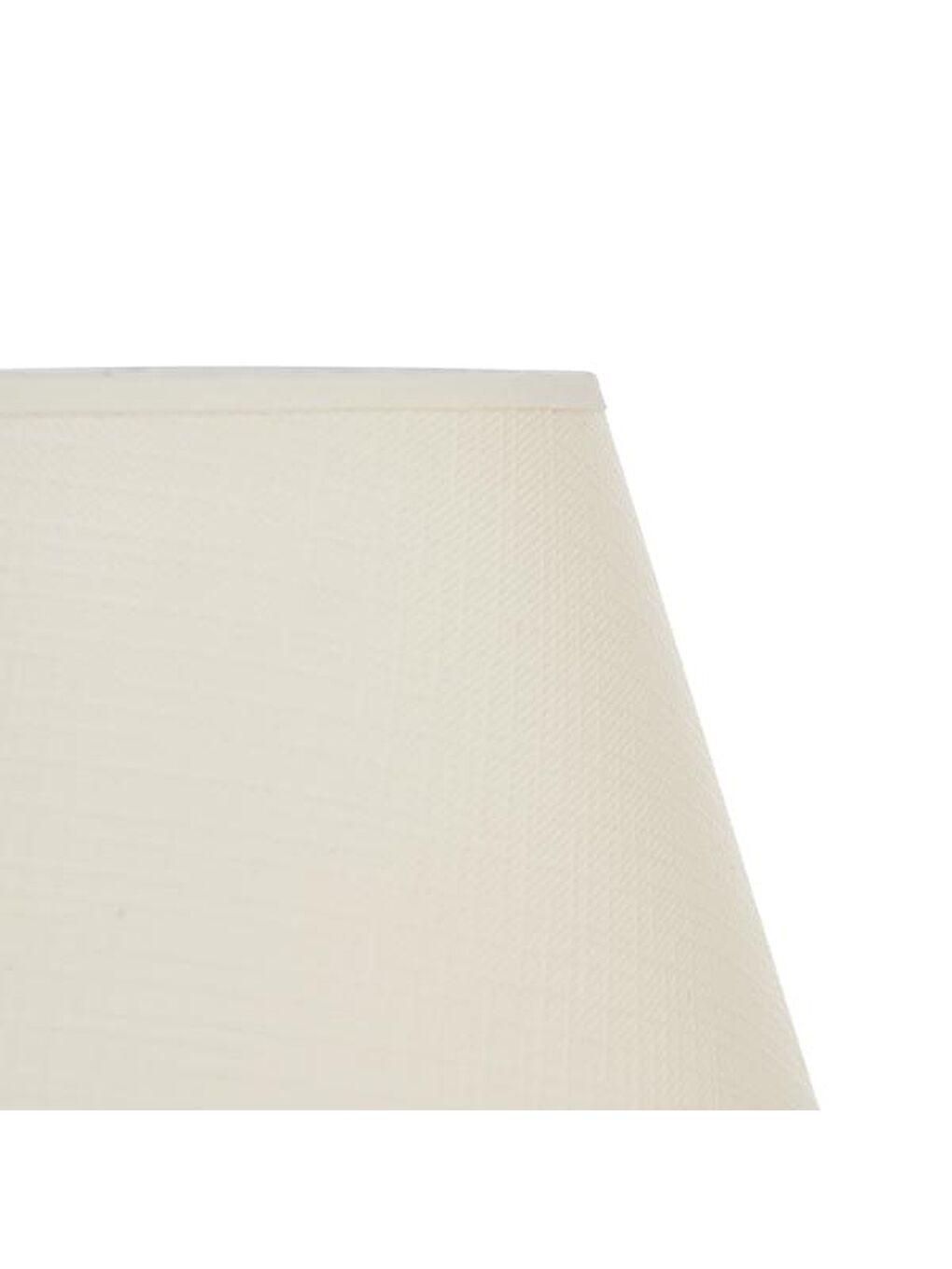 12'lik Top Abajur Küçük Seramik - Beyaz / Krem-1