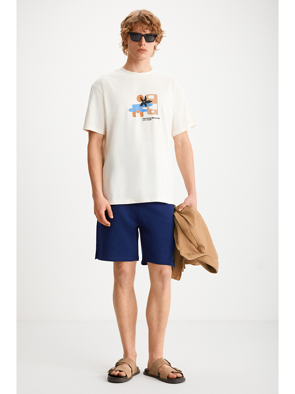 Lacivert UNCERTAIN Erkek Comfort Fit LACİVERT Şort & Bermuda-1