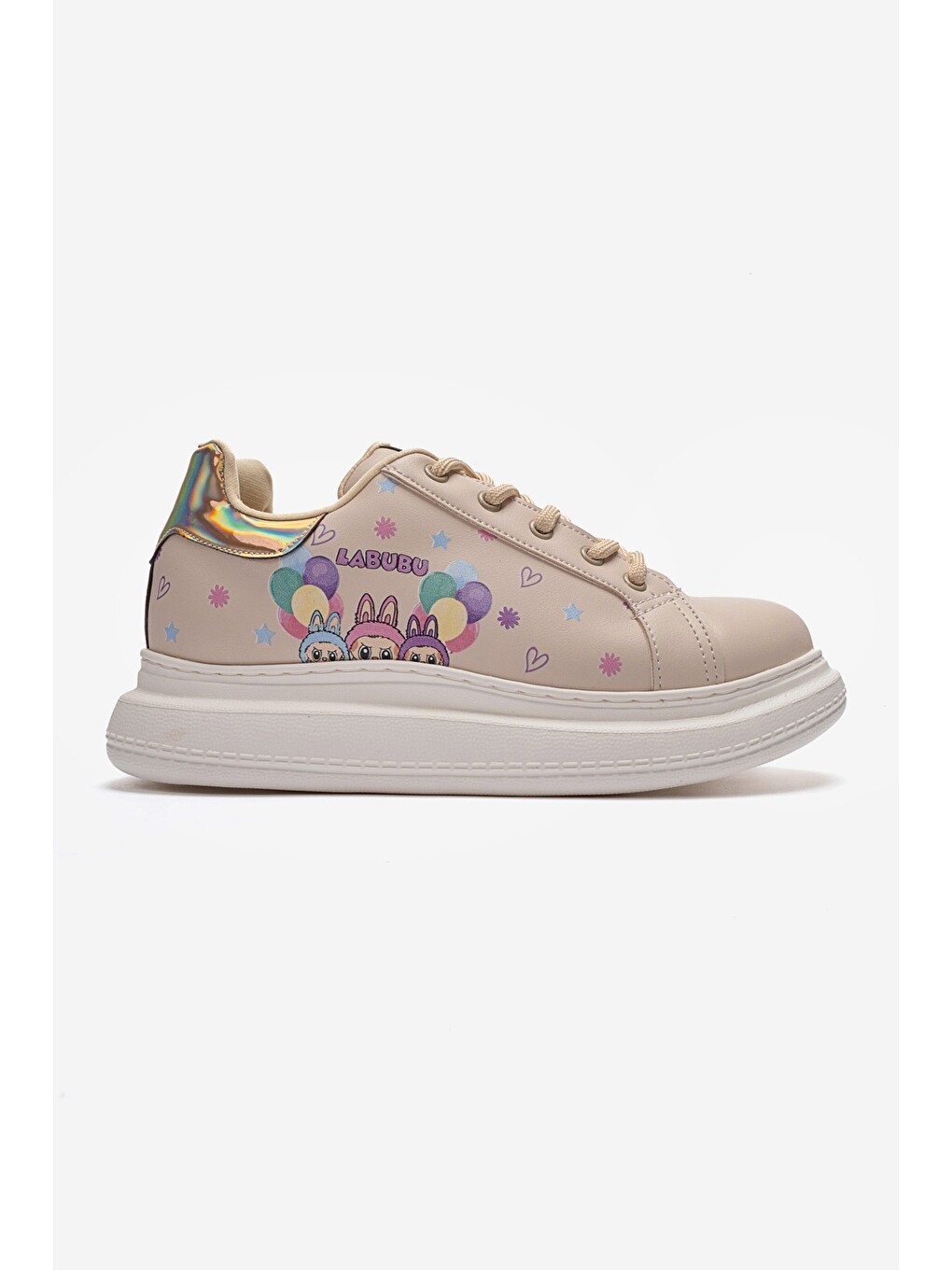 Kız Çocuk Bej Sneaker Ayakkabı-3