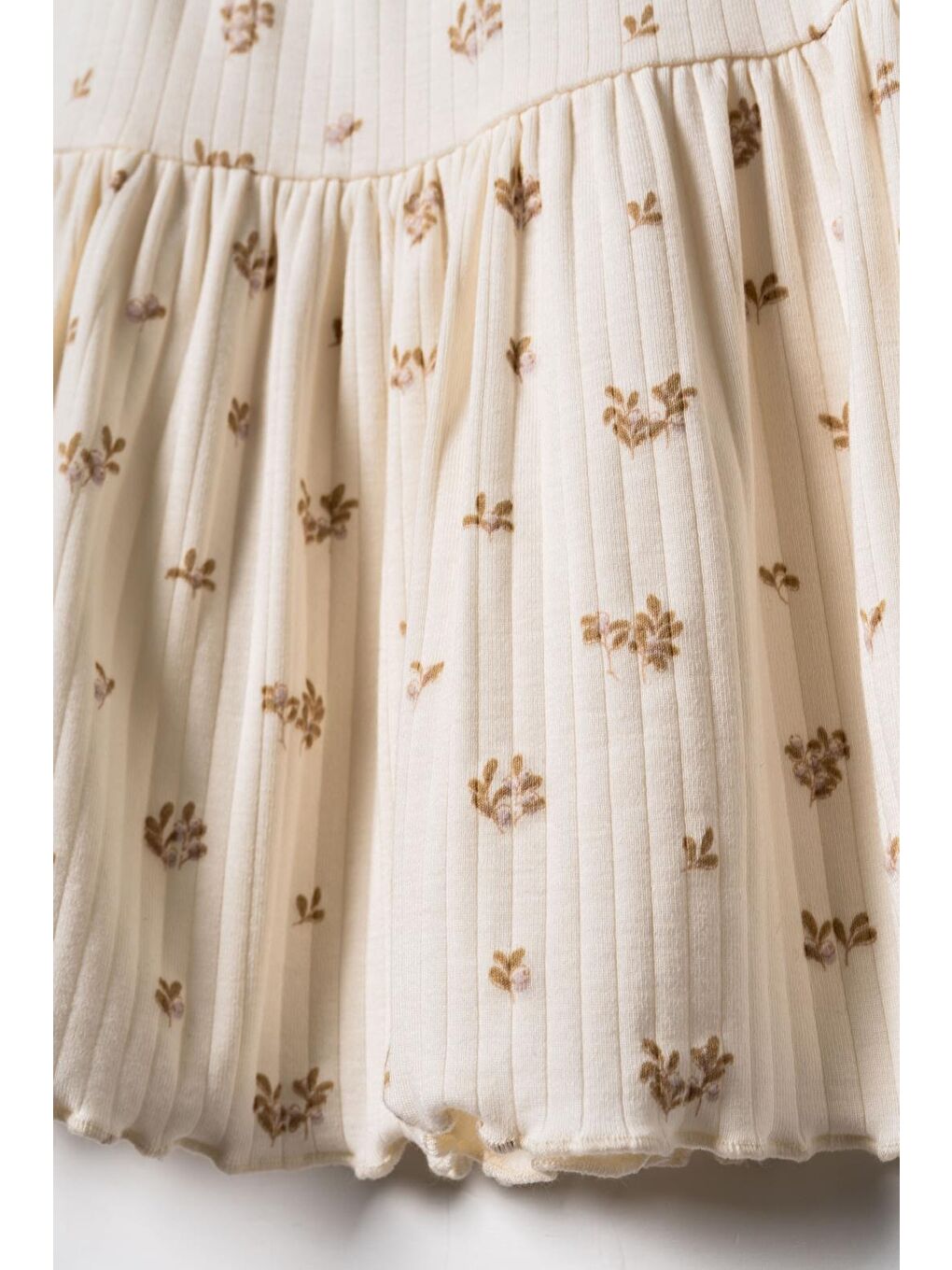 Ekru Bebek Elbise %100 Organic Pamuk Yenidoğan Serisi-CSYM31143-2