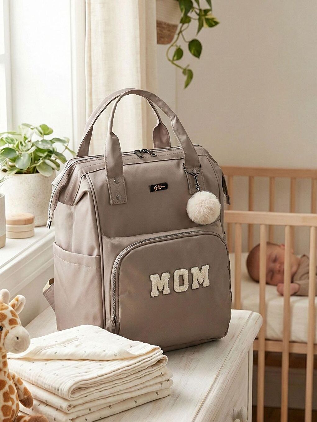 Go Bag Zeina Anne Bebek Bakım Çantası - Bej-3