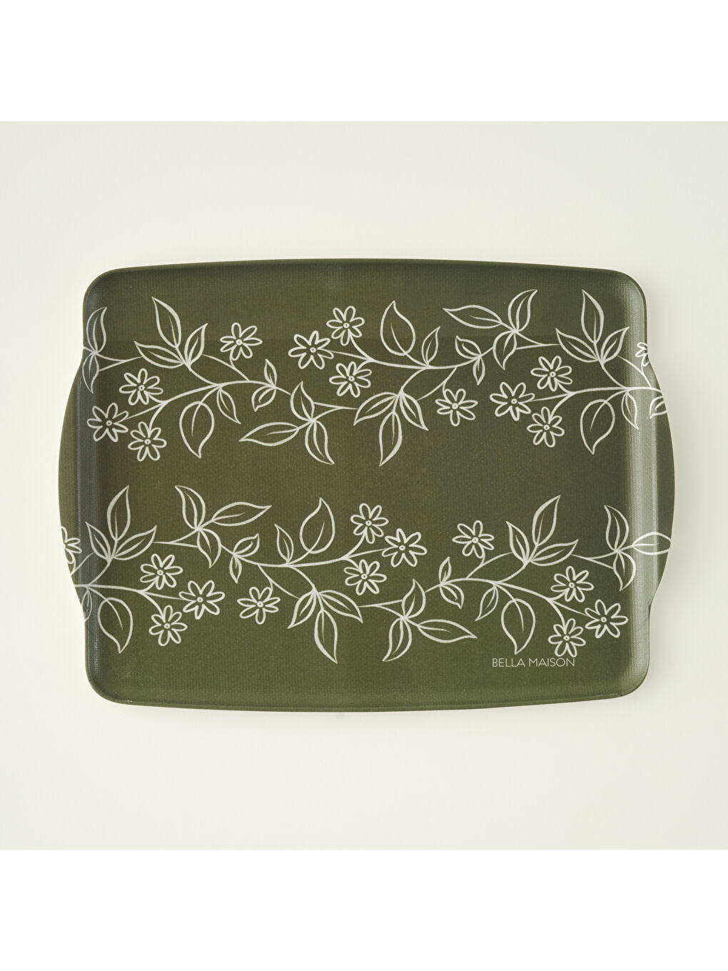 Leaf Melamin Tepsi Yeşil (42x31 cm)