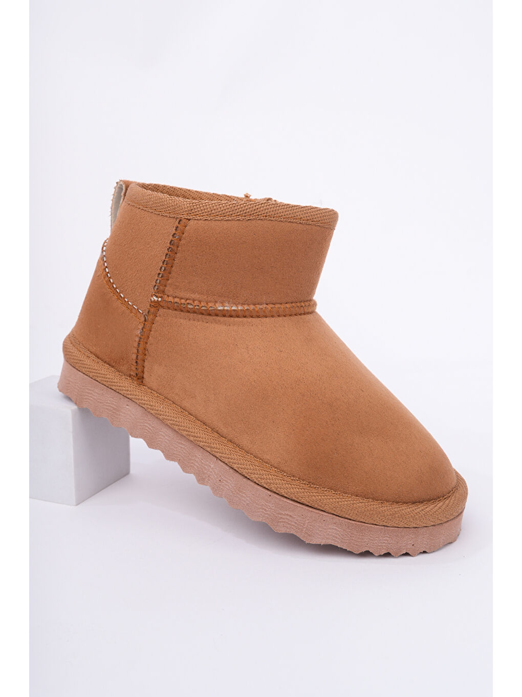 Kahverengi Retro İçi Kürklü Soğuk Geçirmez Çocuk Bot-4