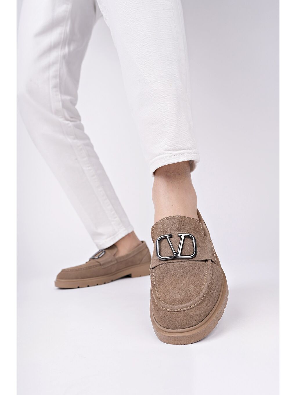 Bej VİCTORY Hakiki Deri Erkek Günlük Casual Ayakkabı-4