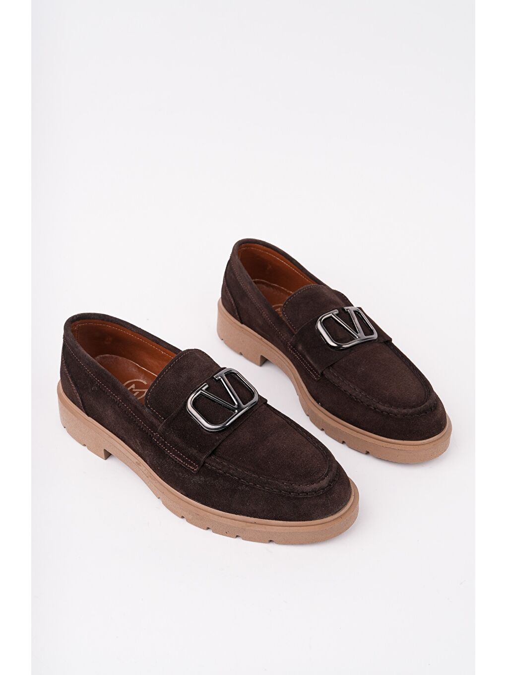 Kahverengi VİCTORY Hakiki Deri Erkek Günlük Casual Ayakkabı-1