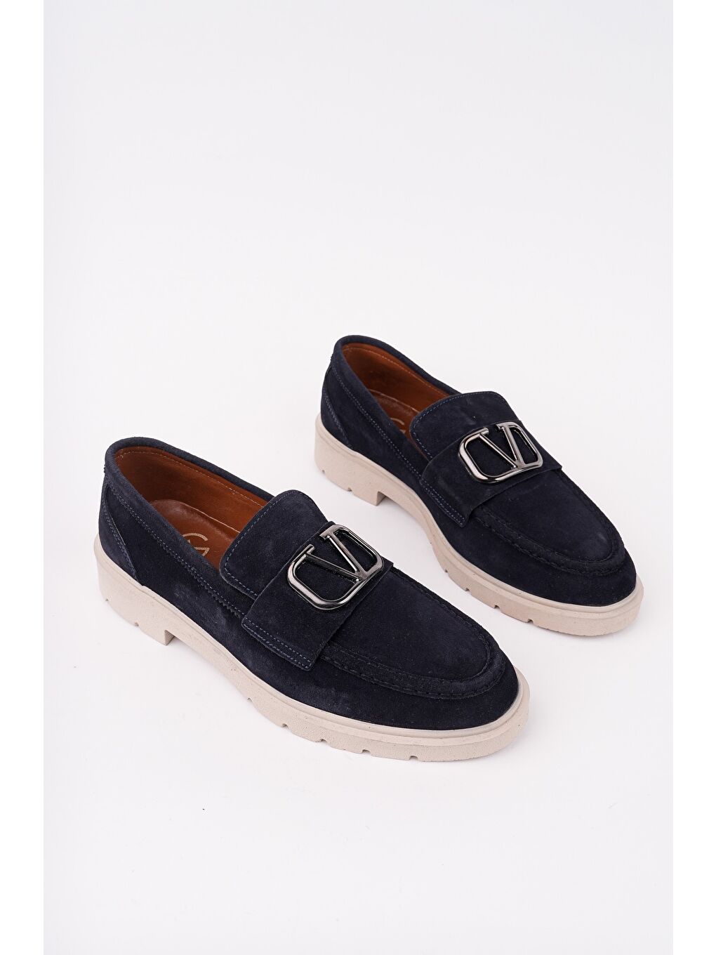 Lacivert VİCTORY Hakiki Deri Erkek Günlük Casual Ayakkabı-1