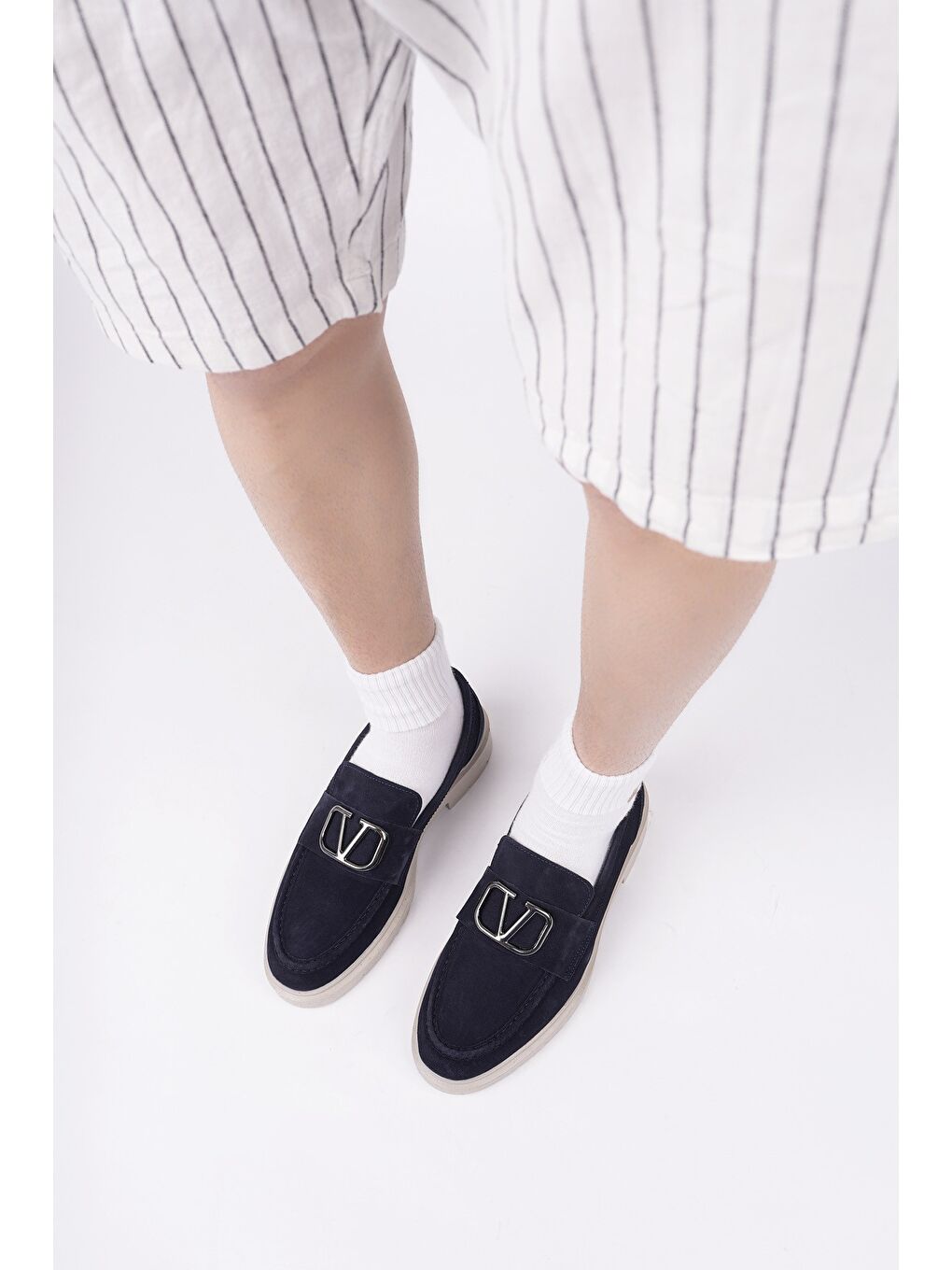 Lacivert VİCTORY Hakiki Deri Erkek Günlük Casual Ayakkabı-4