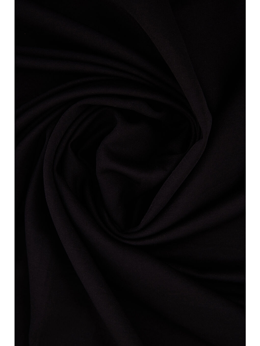 Siyah 100X100 Düz Pamuk Eşarp-2