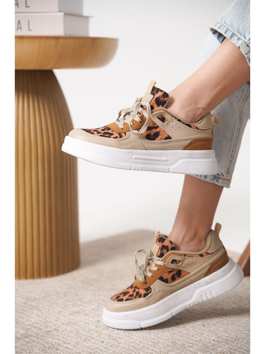 Pembe D2451 Günlük Ortopedik Kadın Sneaker Spor Ayakkabı-1