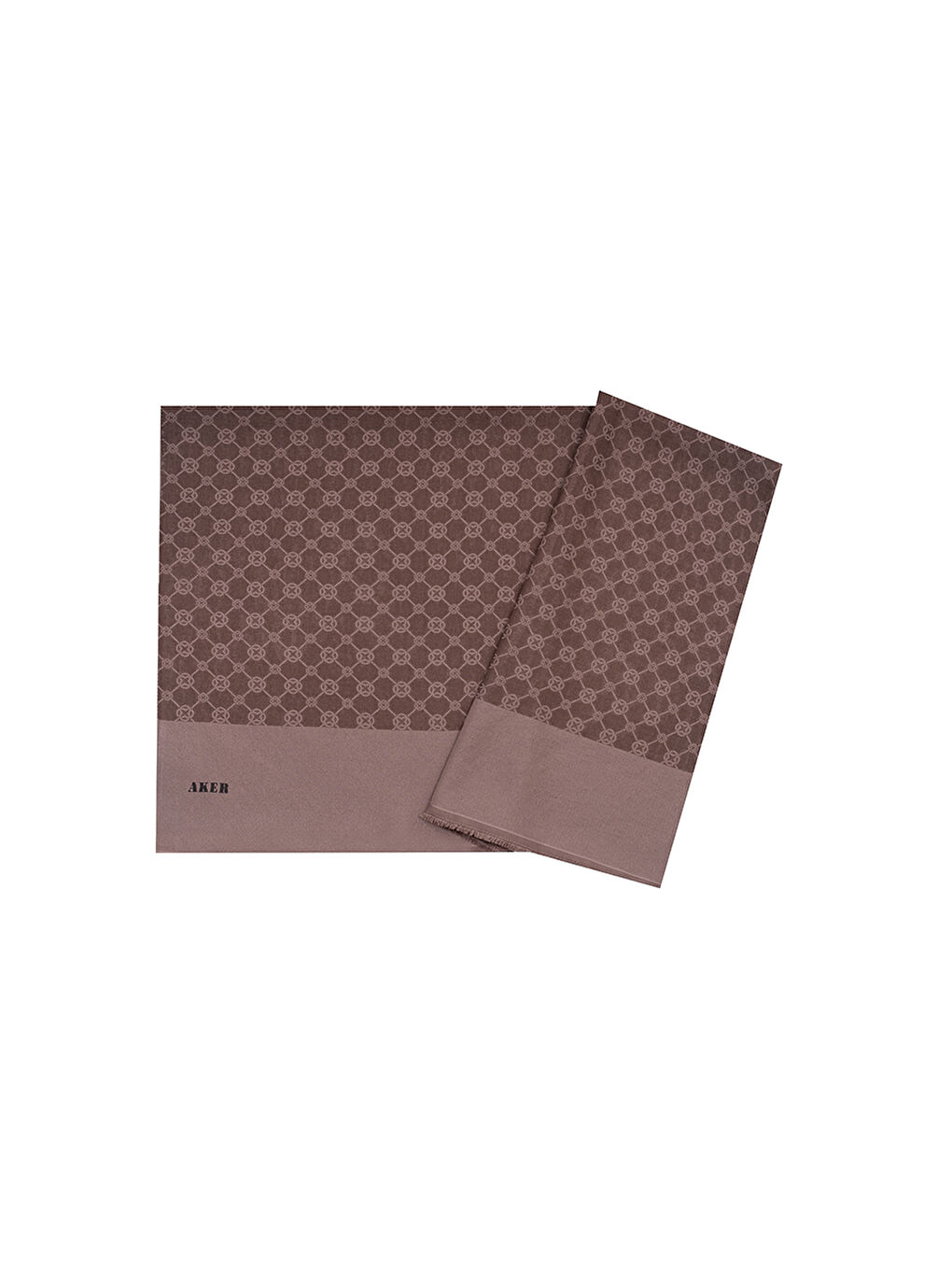 Kahverengi 75X190 CM 1090100 ELEGANCE MONOGRAM ŞAL