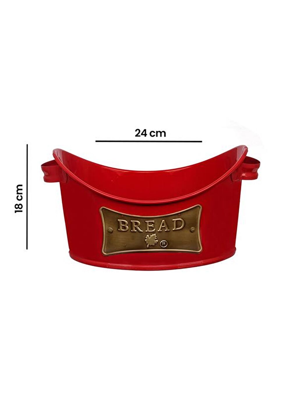 Metal Kayık Ekmeklik - Kırmızı-1
